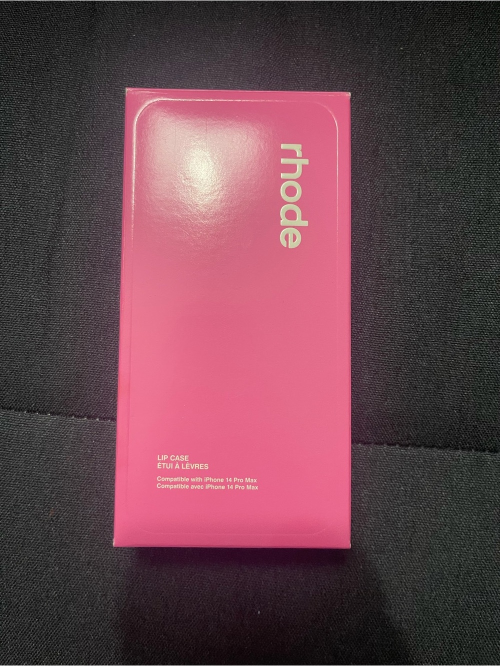 RHODE Pink Lip Case for iPhone 14 Pro Max - Bright Pink Packaging